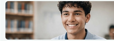 Smiling student